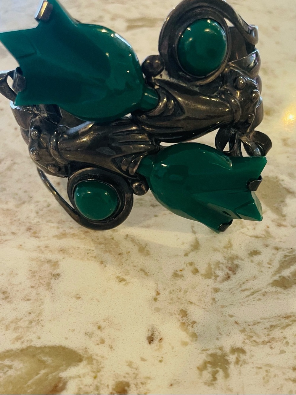 ✨ Rare Find ✨ 1940s "Pre-Eagle" Mexican Modernist 4-piece Taxco Rubi Ramirez. - Picture 2 of 8